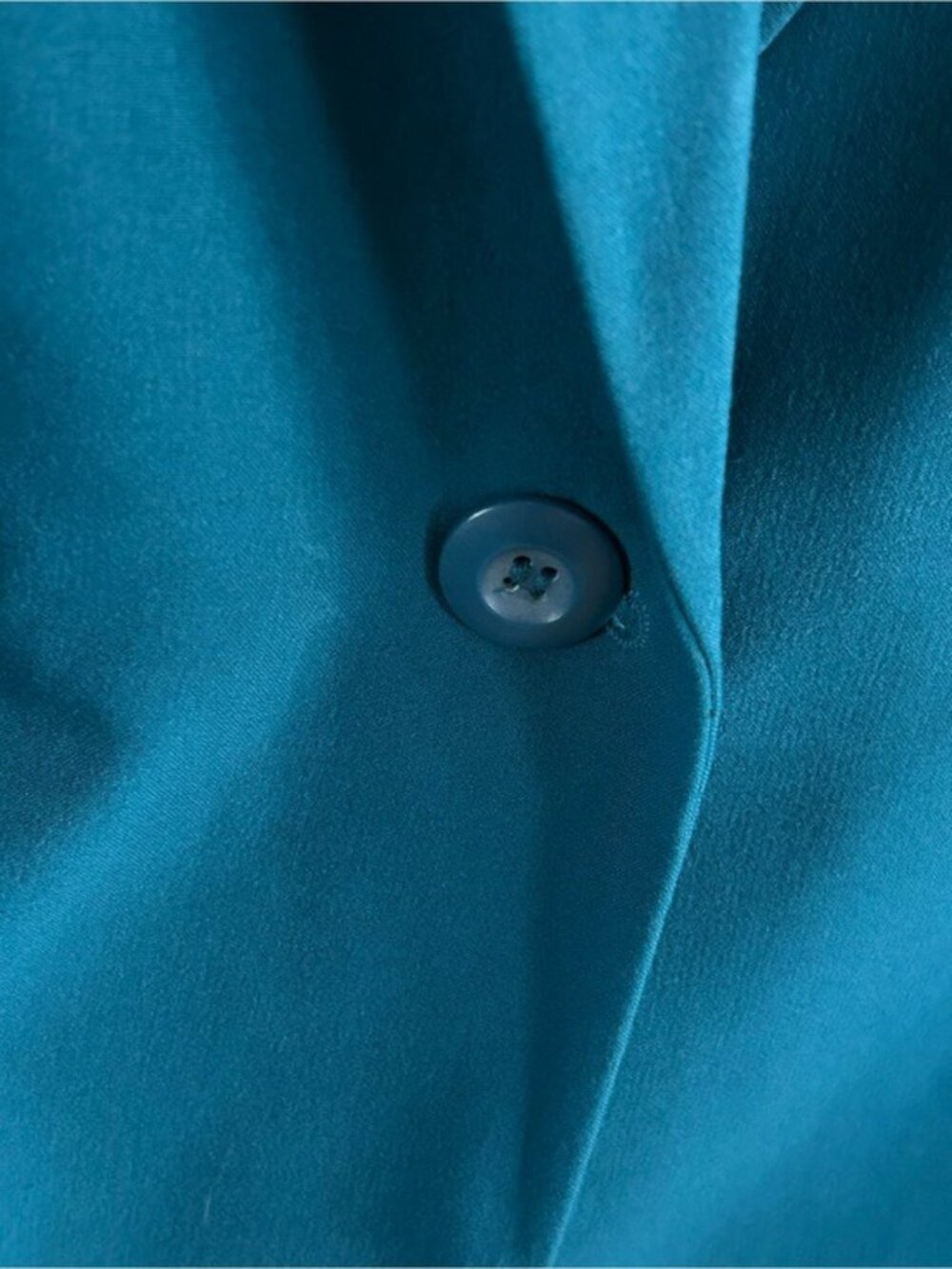 Lane Bryant Teal Single-Button Blazer Jacket Plus Sz 22 Flaws Read - Picture 4 of 16